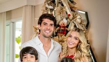 Mulher de Kaká não posta fotos dos enteados por pedido da ex dele