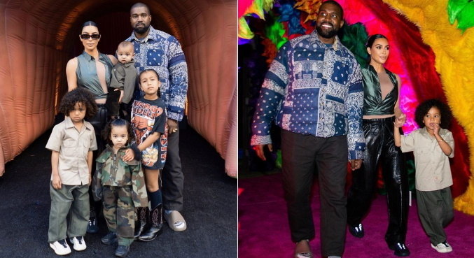 Kim e Kanye acertaram como será a questão da custódia dos filhos
