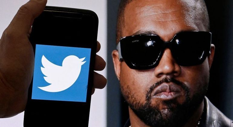 O rapper Kanye West foi banido do Twitter por fazer propaganda do nazismo
