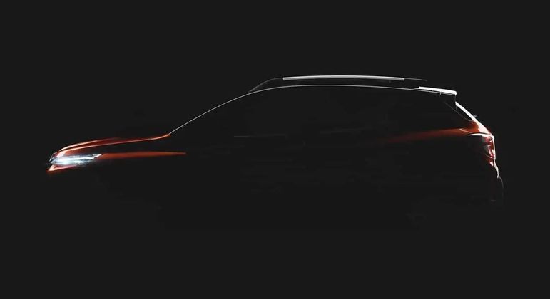 Silhueta do SUV compacto Kardian da Renault: apresentação mundial será feita no Brasil