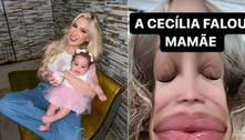 Karoline Lima brinca após Cecília, filha com Éder Militão, falar 'mamãe' pela primeira vez