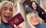 Karoline Lima comemora emissão de passaporte da filha