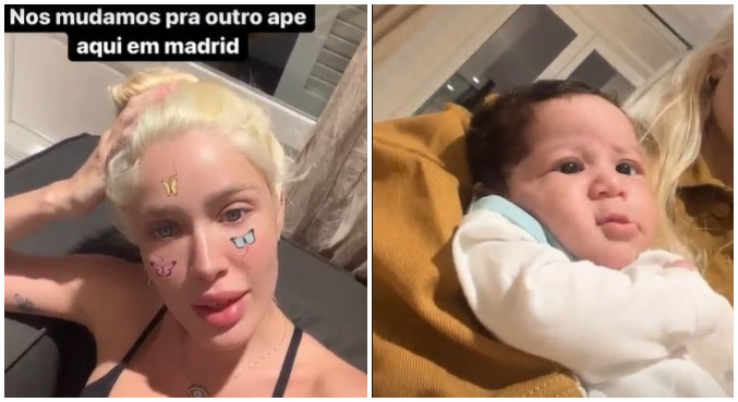 Karoline Lima se mudou para um apartamento maior com a filha, Cecília