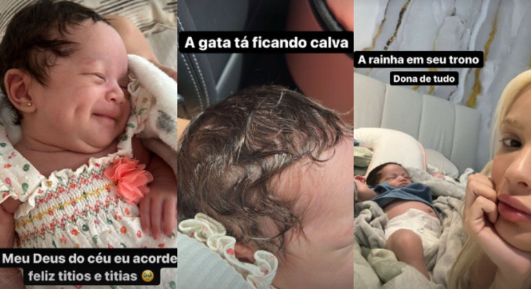 A maior parte dos registros de Cecília ficam nos Stories de Karoline. Além de abrir várias caixinhas de perguntas e respostas sobre a filha, ela mantém os seguidores a par da rotina de Ceci e não deixa o humor de lado, mostrando a pequena desde o momento em que acorda e fazendo piadas com as expressões faciais dela