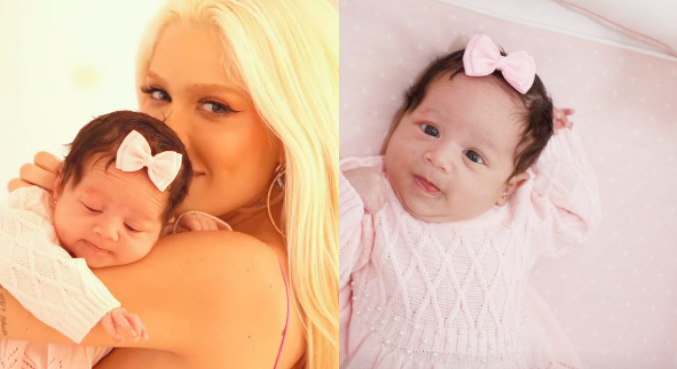 Cecília completou 1 mês de vida nesta quarta-feira (10)