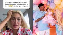 Karoline Lima explica expulsão de amiga da atual de Militão durante festa de aniversário da filha 