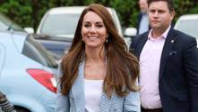 Kate Middleton usa blazer de cerca de R$ 365 ao visitar centro comunitário em Windsor