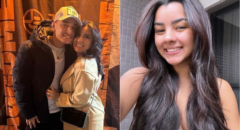 Kátia Gomes, mãe de João Gomes, se aproximou de Ary Mirelle