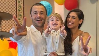 Kayky Brito e a mulher comemoram juntos o aniversário do filho (Reprodução/Instagram)