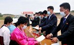 As residências foram erguidas em províncias próximas à capital da Coreia do Norte