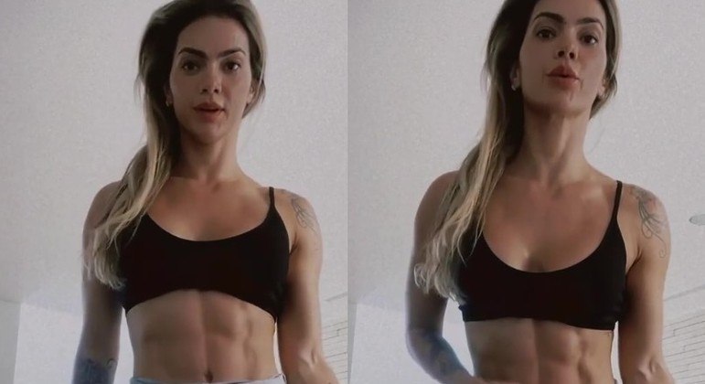Kelly Key exibiu o abdome sarado nas redes sociais