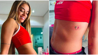 Key Alves se convierte en broma tras equivocarse con la bandera de México en un tatuaje