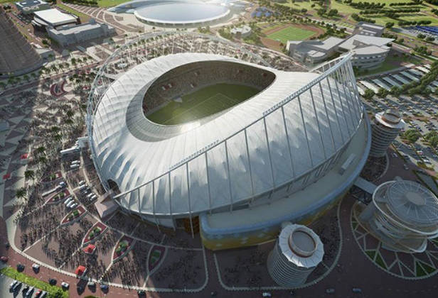 Khalifa - O estádio mais tradicional do país, inaugurado em 1976, foi remodelado e reinaugurado em 2017, para 40 mil pessoas. 