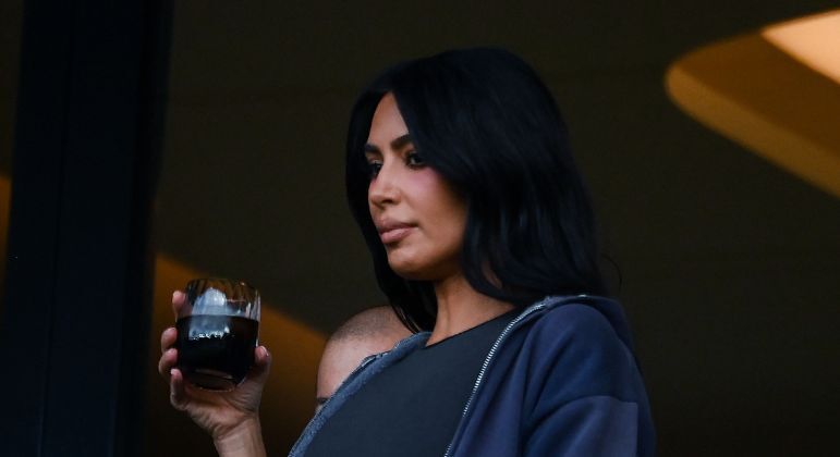 Kim Kardashian no jogo do PSG