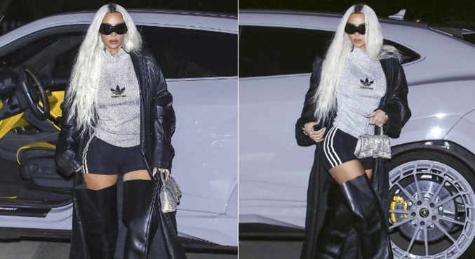Look de Kim Kardashian virou assunto nas redes sociais
