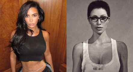 Kim Kardashian está quase irreconhecível em ensaio