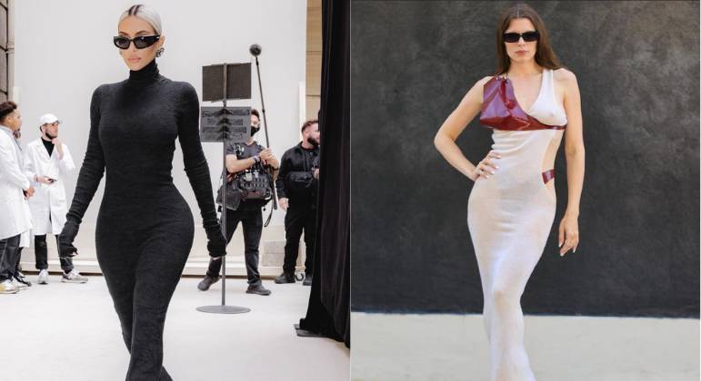 As comparações do atleta com Kanye West ocorrem porque o rapper fez a mesma coisa. Assim que o casamento com Kim Kardashian acabou, a primeira namorada dele foi a atriz Julia Fox. O intérprete de Stronger foi acusado de namorar a estrela de cinema apenas pela semelhança física dela com a ex. Isso fez com que fãs brasileiros criassem um ship com Simaria. Diferentemente de Neymar, Kanye tem surtos nas redes sociais, e se declara para Kim, posta foto dos filhos do ex-casal e até se mudou para uma casa vizinha à dela. 
