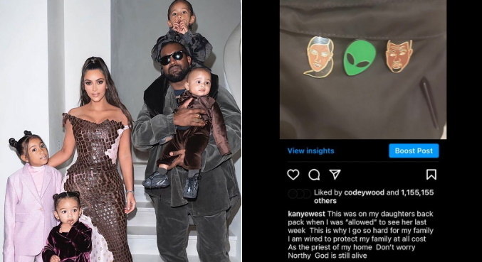 Kim Kardashian respondeu a publicação do ex-marido na web