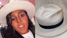 Filha de Kim Kardashian usa chapéu original de Michael Jackson em fantasia 
