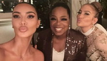 Kim Kardashian, Jennifer Lopez e Oprah posam juntas em selfies e 'quebram a internet': 'Rainhas'