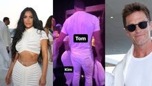 Foto mostra ex-marido de Gisele Bündchen e Kim Kardashian juntos em festa
