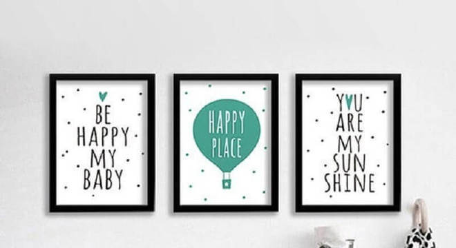 kit de quadros tumblr para quarto minimalista todo branco 