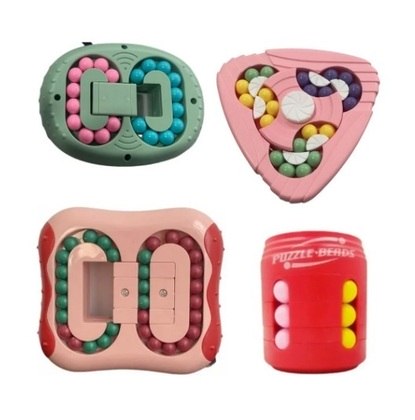 Kit Fidget Toys, com 4 cubos mágicos raros IQ BALL sortidos