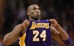 4º Kobe BryantPontos marcados: 33.643O ala-armador atuou durante toda a sua carreira em apenas um time: o Los Angeles Lakers. O jogador foi bicampeão olímpico em 2008, em Pequim, e em 2012, em Londres