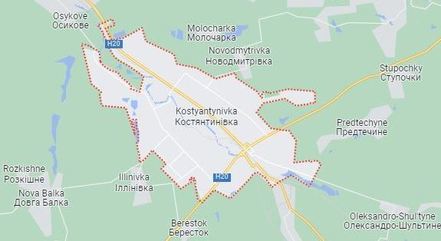 Kostyantynivka fica à 700Km da capital Kiev
