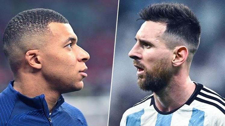 Kylian Mbappé (França) x Lionel Messi (Argentina)