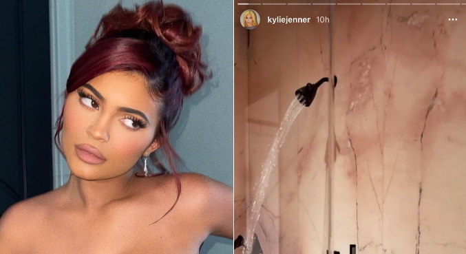 Chuveiro de Kylie Jenner virou piada entre internautas por ser considerado 'fraco'