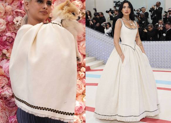  LaLa, uma lulu-da-pomerânia vestida como Dua Lipa 