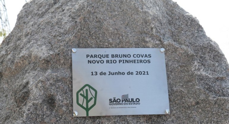 Lançamento da pedra fundamental marca inícios da obras do parque Bruno Covas