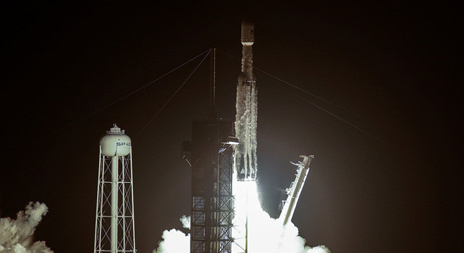 Essa foi a terceira vez que o Falcon Heavy foi enviado ao espaço