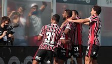 São Paulo fez três gols da vitória nos últimos minutos de jogo no Paulistão 2022
