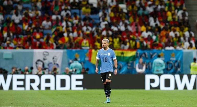 Arrascaeta após a eliminação do Uruguai na Copa do Mundo do Catar