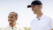Lewis Hamilton e Tom Brady formam dupla em partida beneficente de golfe