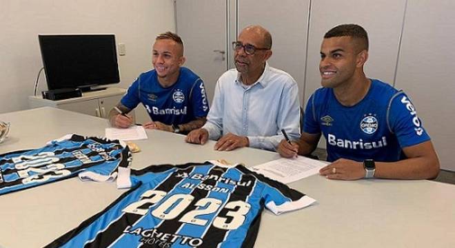 Dupla renovou contrato com o Grêmio