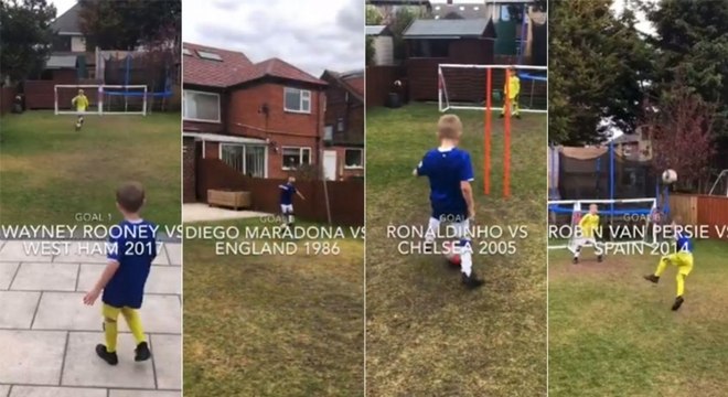 Em vídeo, dupla de garotos recriou gols históricos do futebol mundial