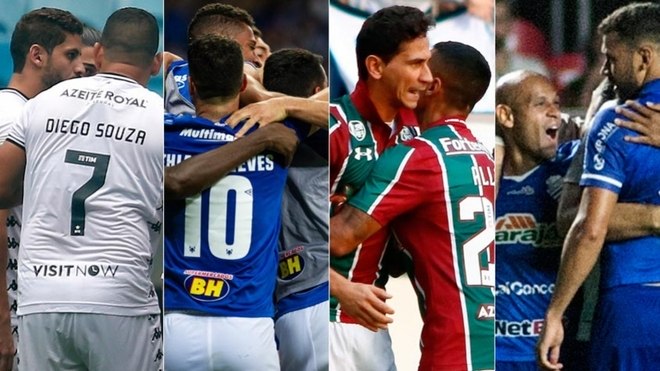 Grandes clubes do futebol brasileiro estão brigando contra o rebaixamento no Brasileirão. A reportagem mostra os confrontos diretos entre eles para se livrarem da queda para a segunda divisão