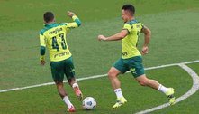 Com foco em bolas paradas, Palmeiras encerra preparação para clássico com o Santos