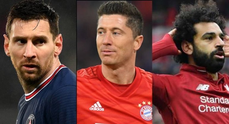 Messi, Lewandowski e Salah. Quem será o melhor do mundo em 2021?