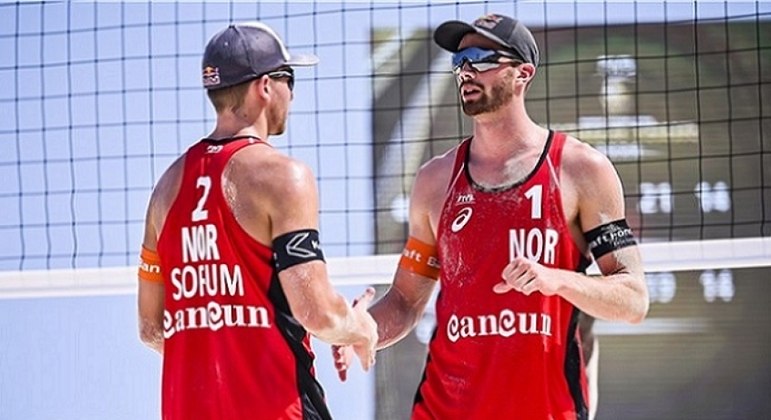 Dupla da Noruega ganhou o ouro no vôlei de praia masculino