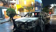 Mendoza, do Santos, tem o carro incendiado por vândalos no entorno da Vila Belmiro