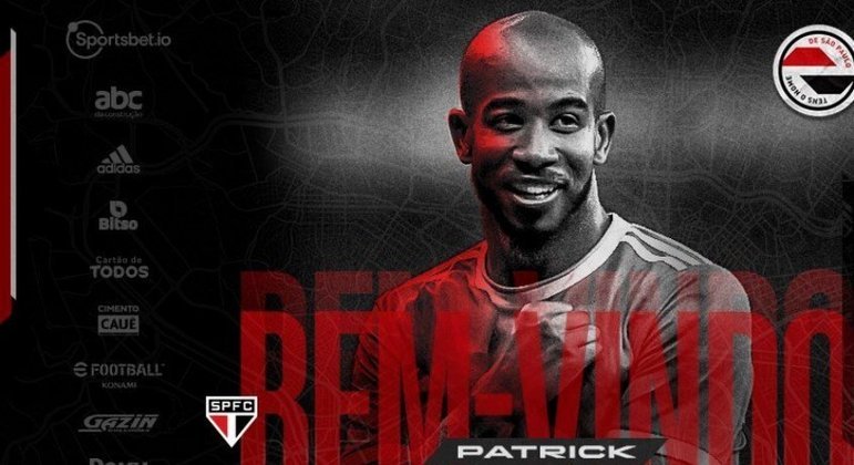 Patrick é, até agora, a principal contratação do São Paulo para 2022