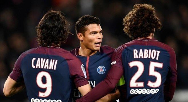 Thiago Silva e Cavani são dois dos pilares do atual elenco do Paris Saint-Germain