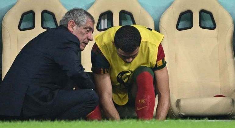 Fernando Santos já tinha colocado Cristiano no banco contra a Suíça
