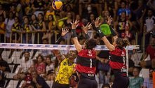 Praia Clube suporta 'caldeirão', vence o Sesc Flamengo e força jogo 3 da semifinal da Superliga