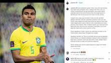 Após três dias, Casemiro se manifesta sobre eliminação: 'Derrota que mais me trouxe dor'