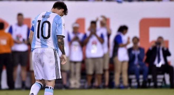 Messi chorou na derrota para o Chile, na Copa América de 2016